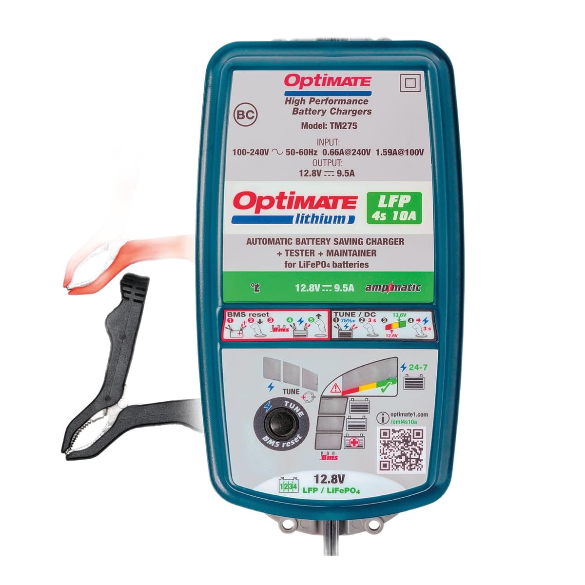 OptiMate Lithium LFP Select 12.8V/16V Charger & Maintainer