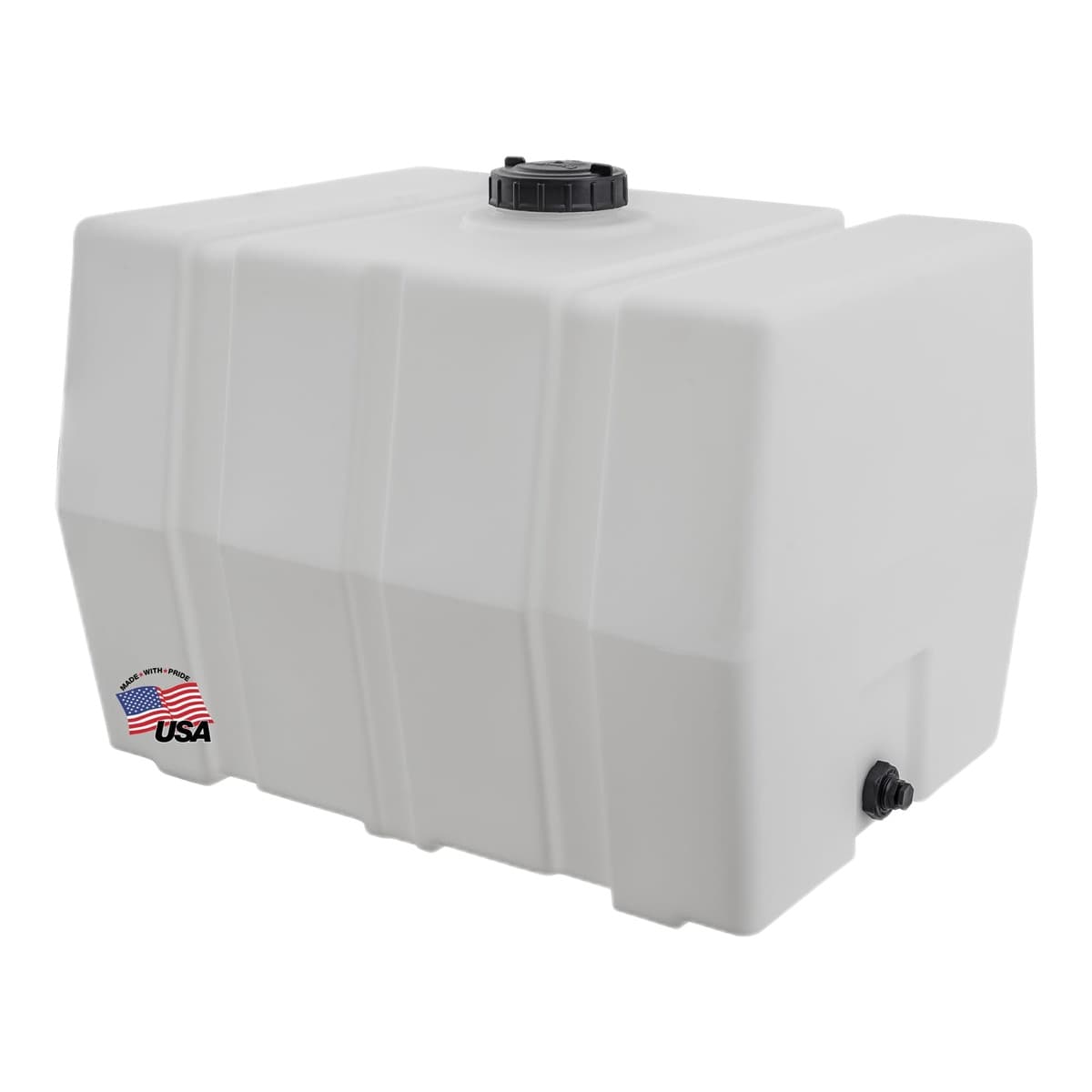 Buyers Products 100-Gallon Horizontal Square Poly Reservoir Tank