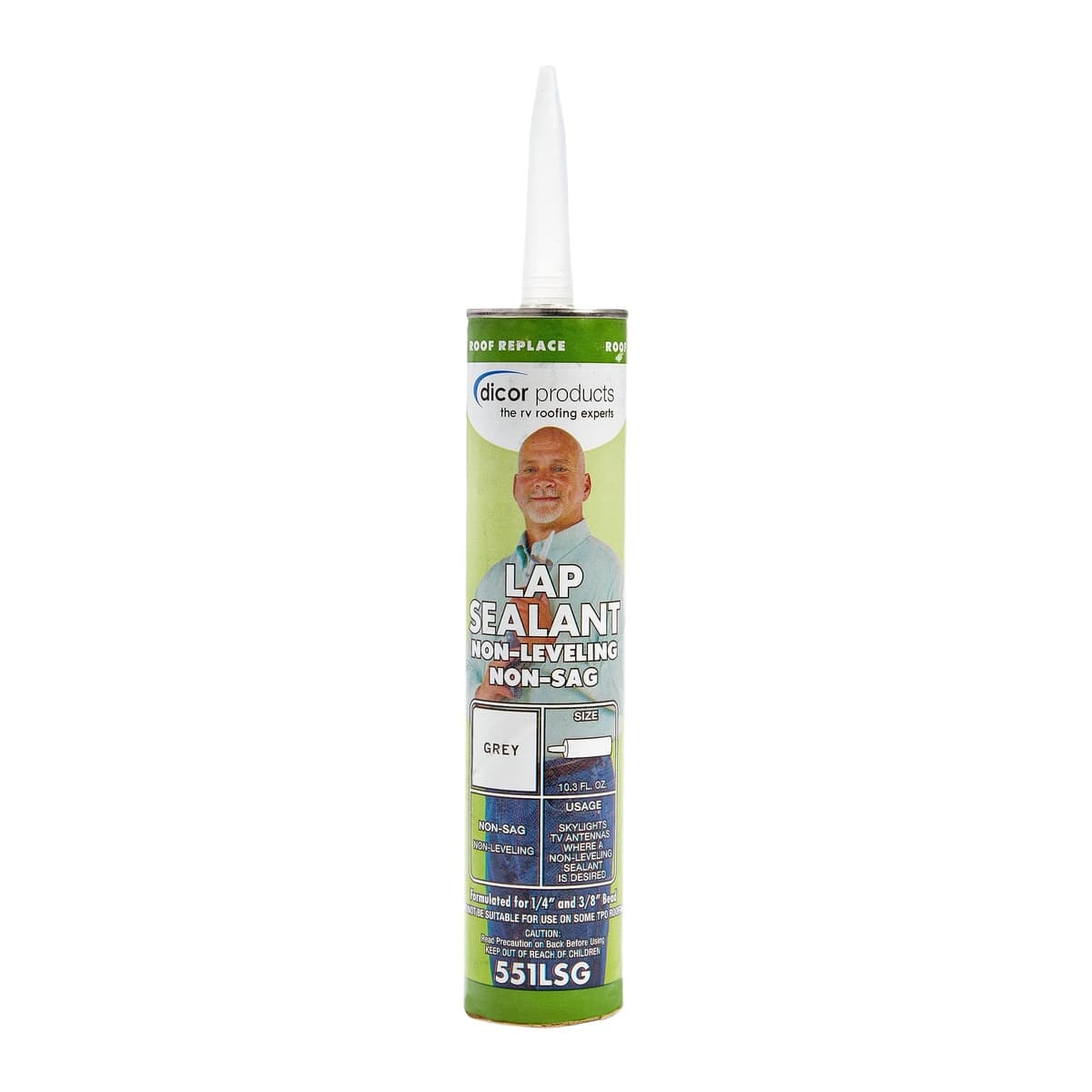 Dicor Non-Leveling Lap Sealant | Grey, 10.3 oz