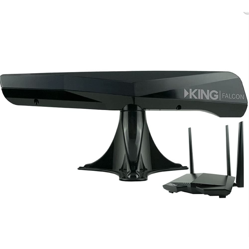 KING Falcon KF1001 Automatic Directional WiFi Antenna | with WiFiMax Router & Range Extender