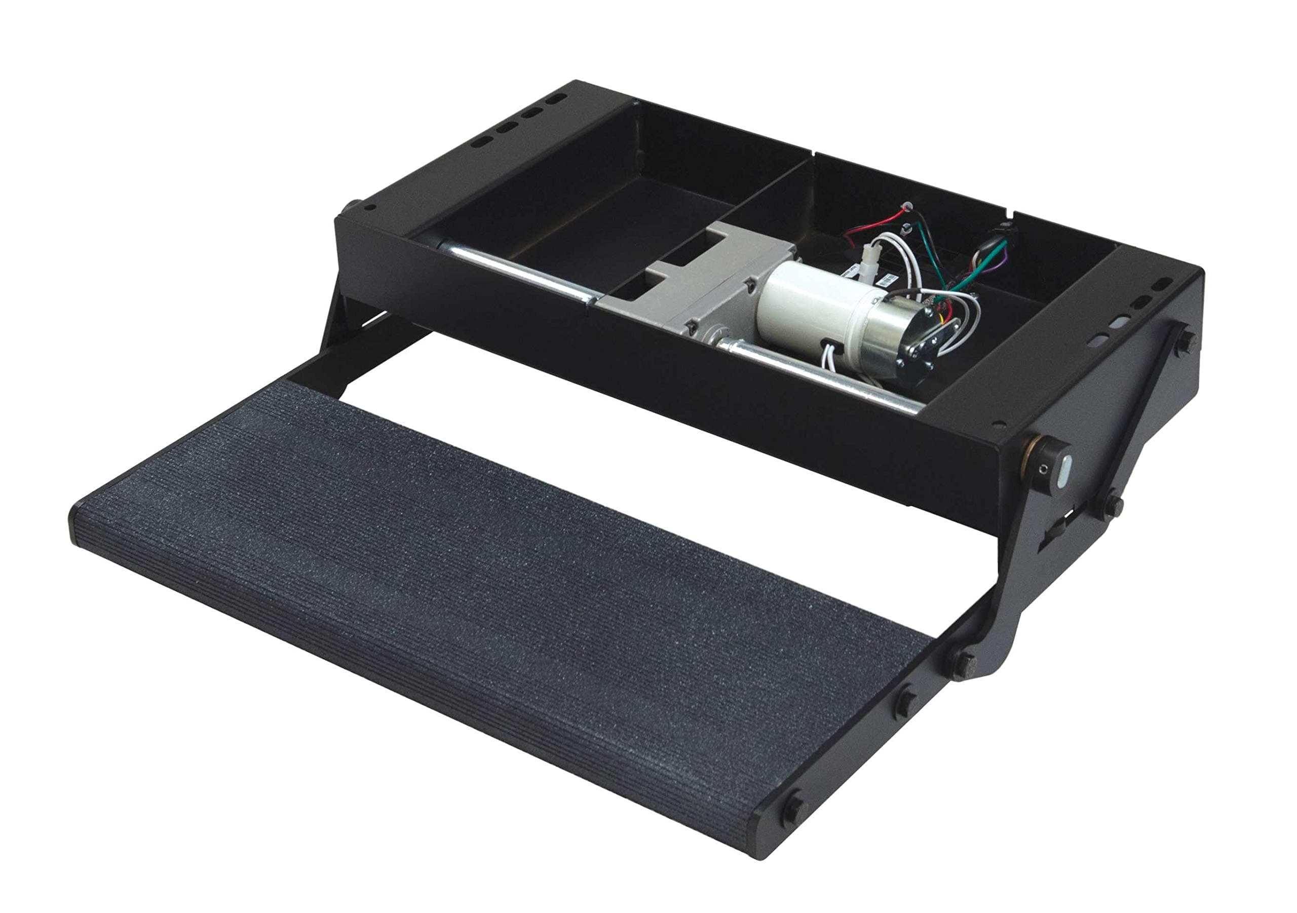 Lippert Tread Lite Single Power RV Step | 24", Aluminum, LED Light, Switch & Harness Included