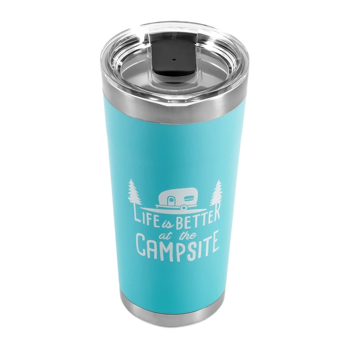 Camco Life is Better at the Campsite Tumbler | 20 oz, Cool Blue