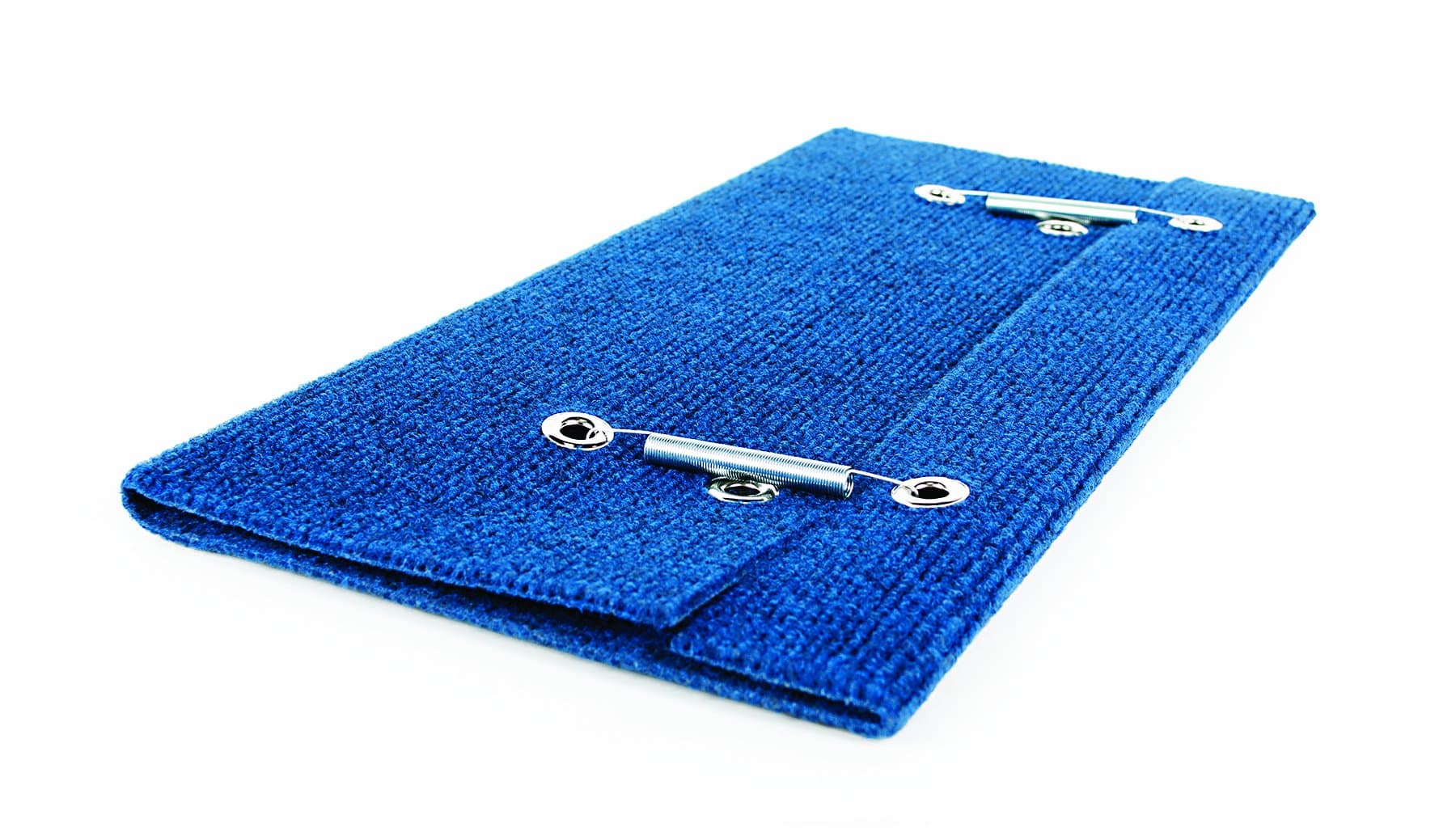 Camco Wrap Around RV Step Rug | Blue, Fits 18 in Steps, Adjustable 8-10.5 in Depth