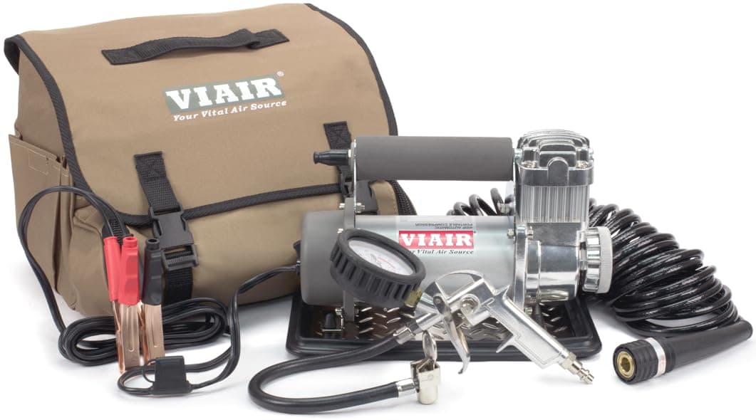 VIAIR 400P Portable Air Compressor Kit | Automatic 12V Tire Inflator, up to 35" Tires