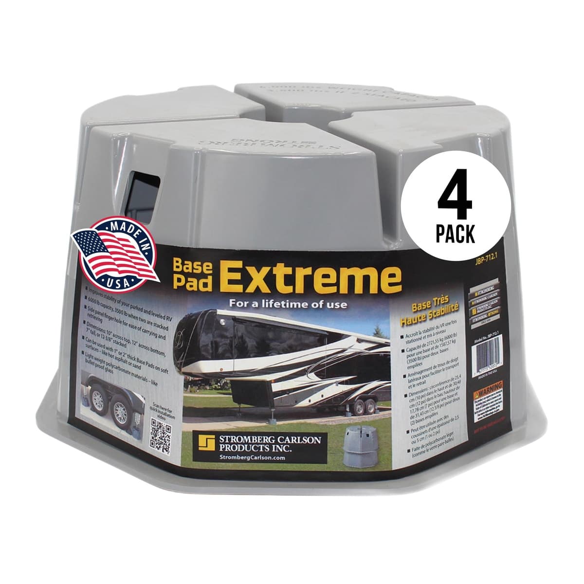 Stromberg Carlson Base Pad Extreme Leveling Blocks | 7", 4-Pack