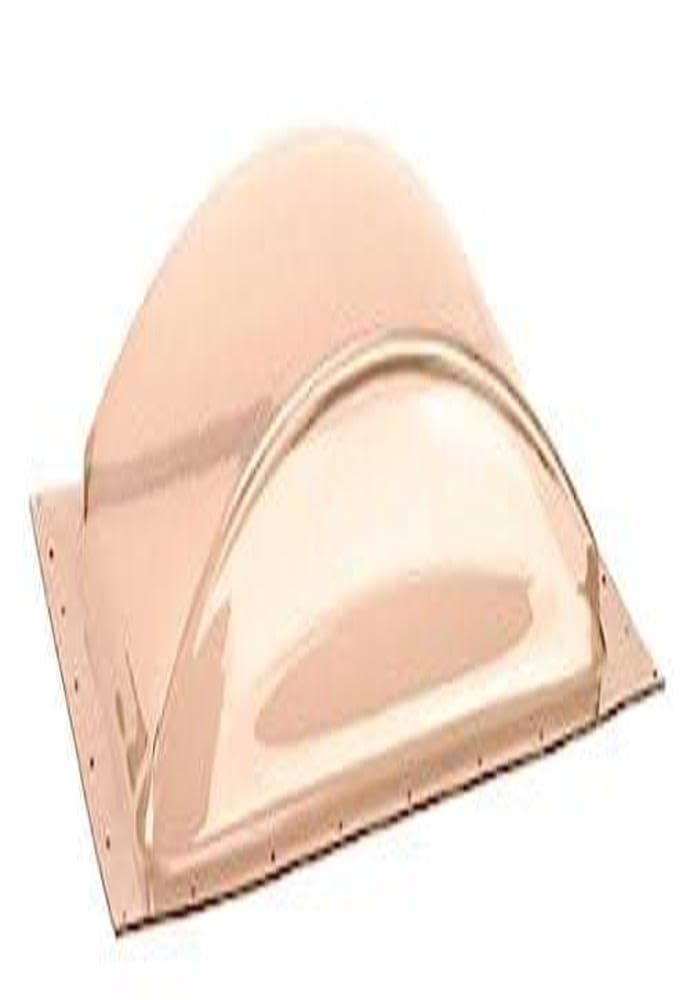 BriRus Low-Profile Exterior Skylight Dome | 14" x 22" Bronze Single-Pane Polycarbonate
