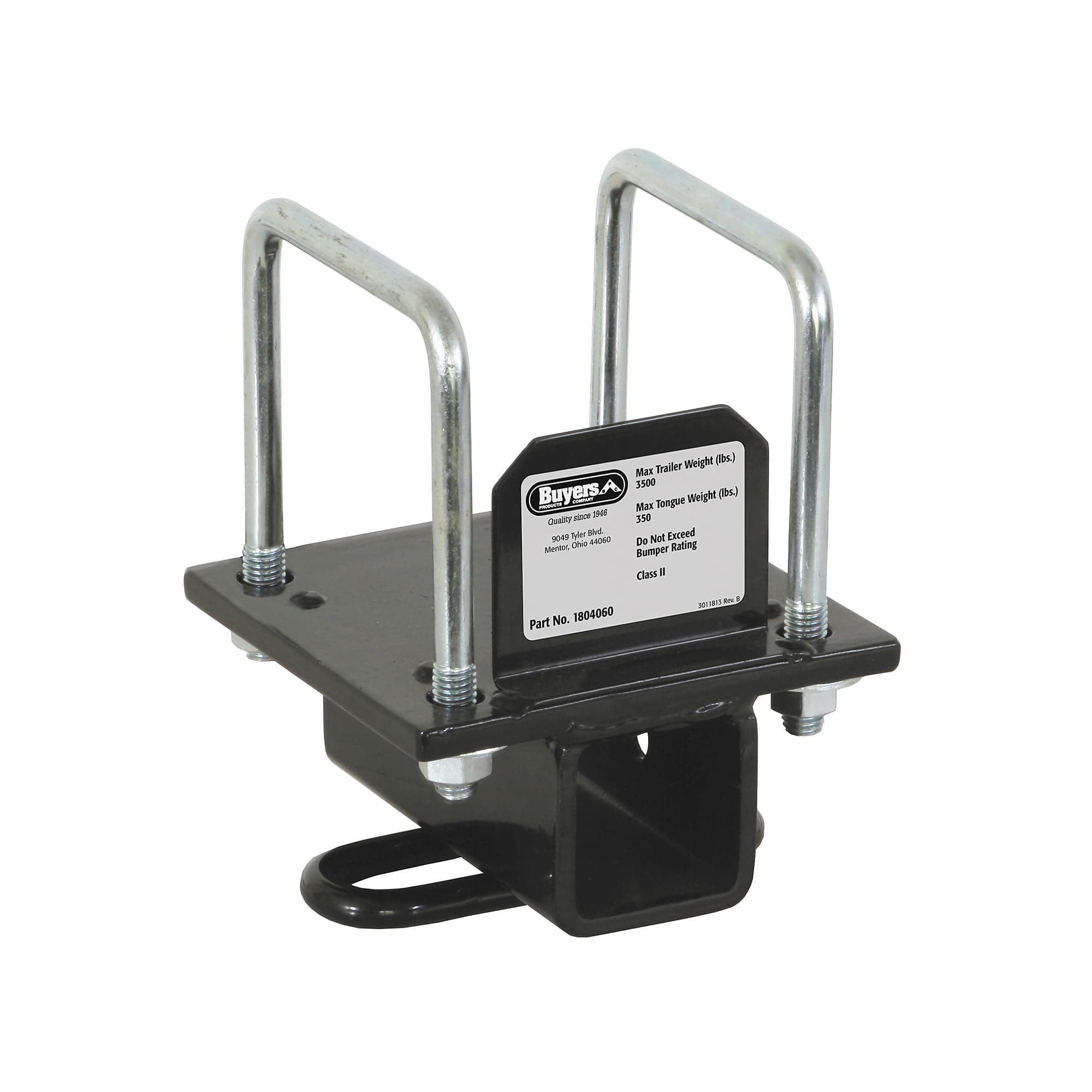 Buyers Products RV Universal Receiver Hitch | 2" Receiver for 4" Square RV Bumper