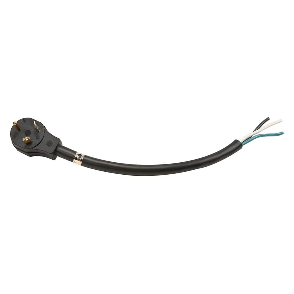 Southwire Surge Guard 30A Power Supply Cord | 18" Hardwire Pigtail, Black