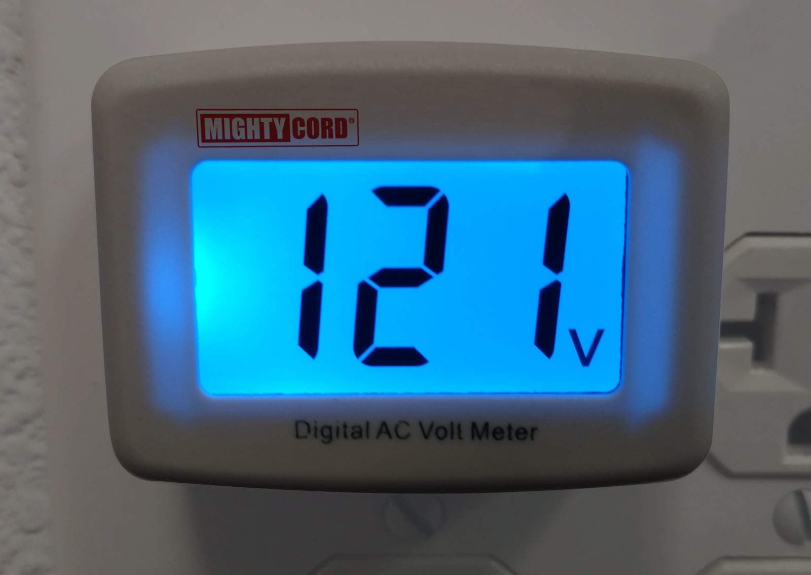 Valterra Plug-In Digital AC Voltmeter | 80-300V Range, Carded