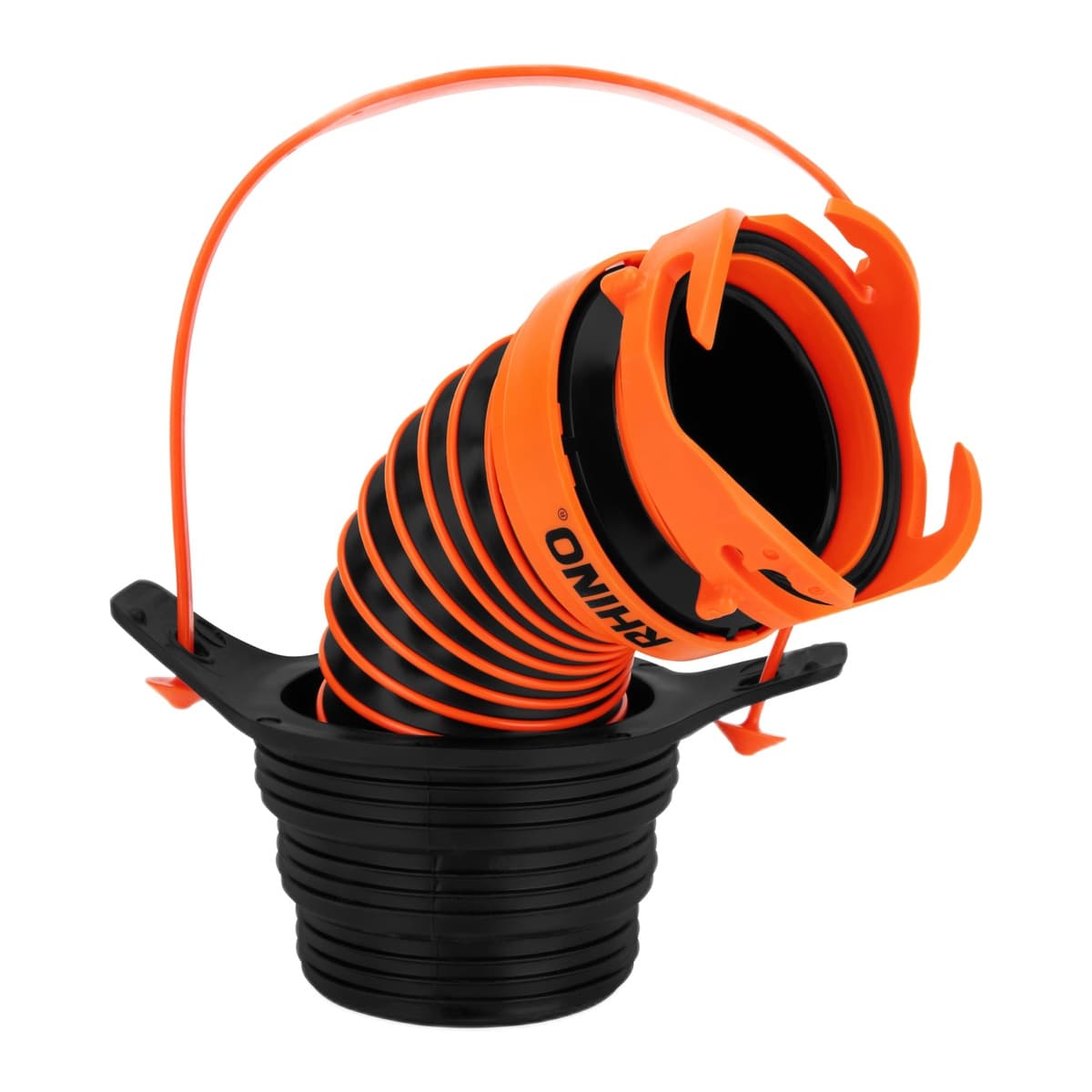 Camco RhinoExtreme 3-in-1 Sewer Hose Seal & Adapter | Fits 3", 3.5" & 4" Inlets