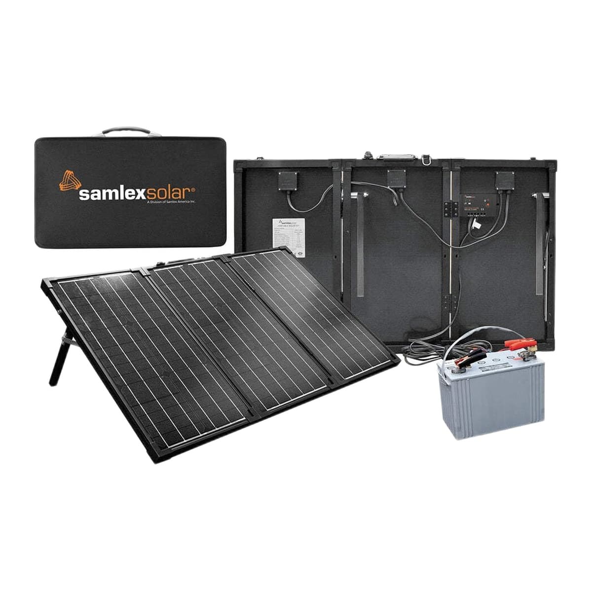 Samlex Portable Solar Charging Kit for 12V Batteries