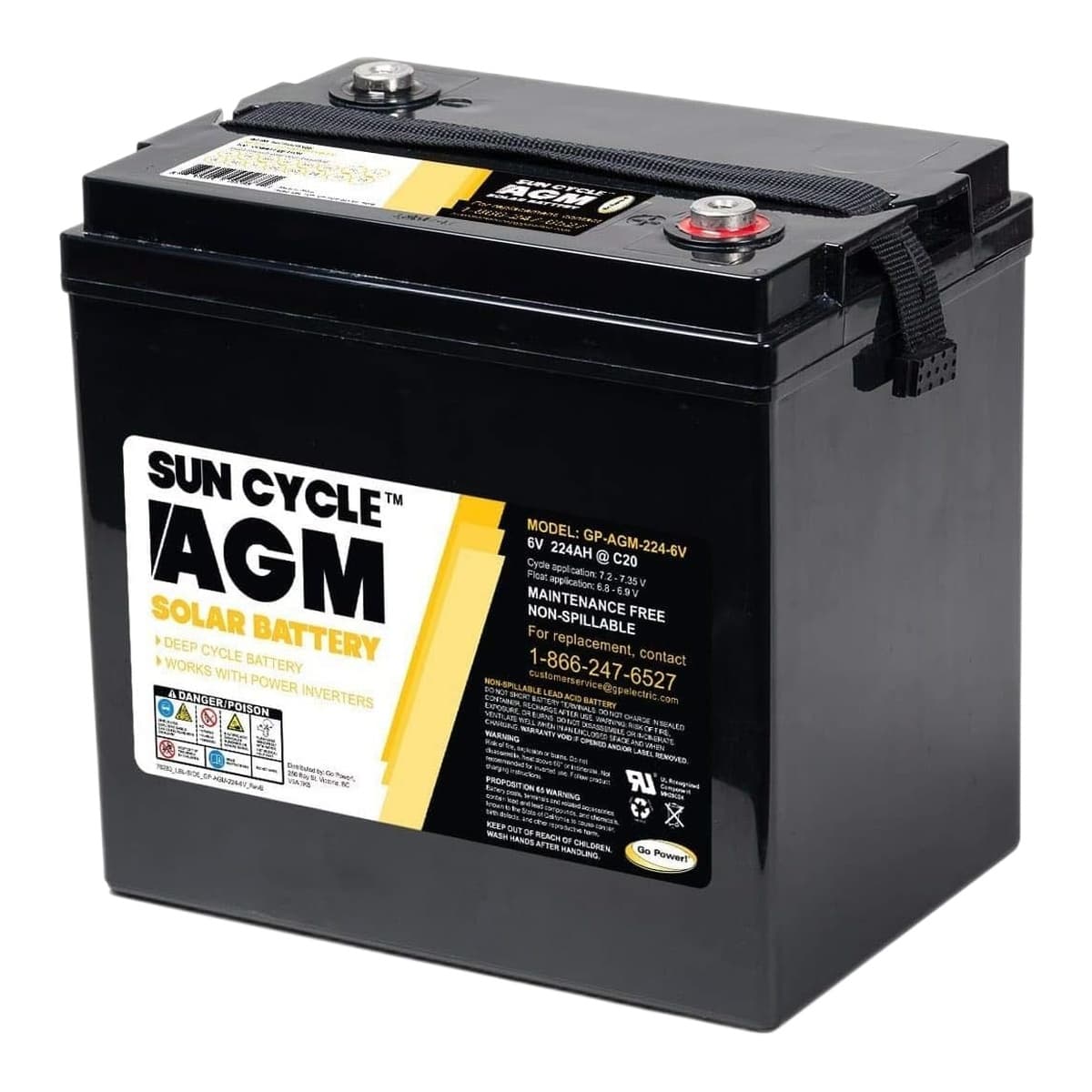 Go Power! SunCycle AGM Deep-Cycle Battery | 100Ah, 12V