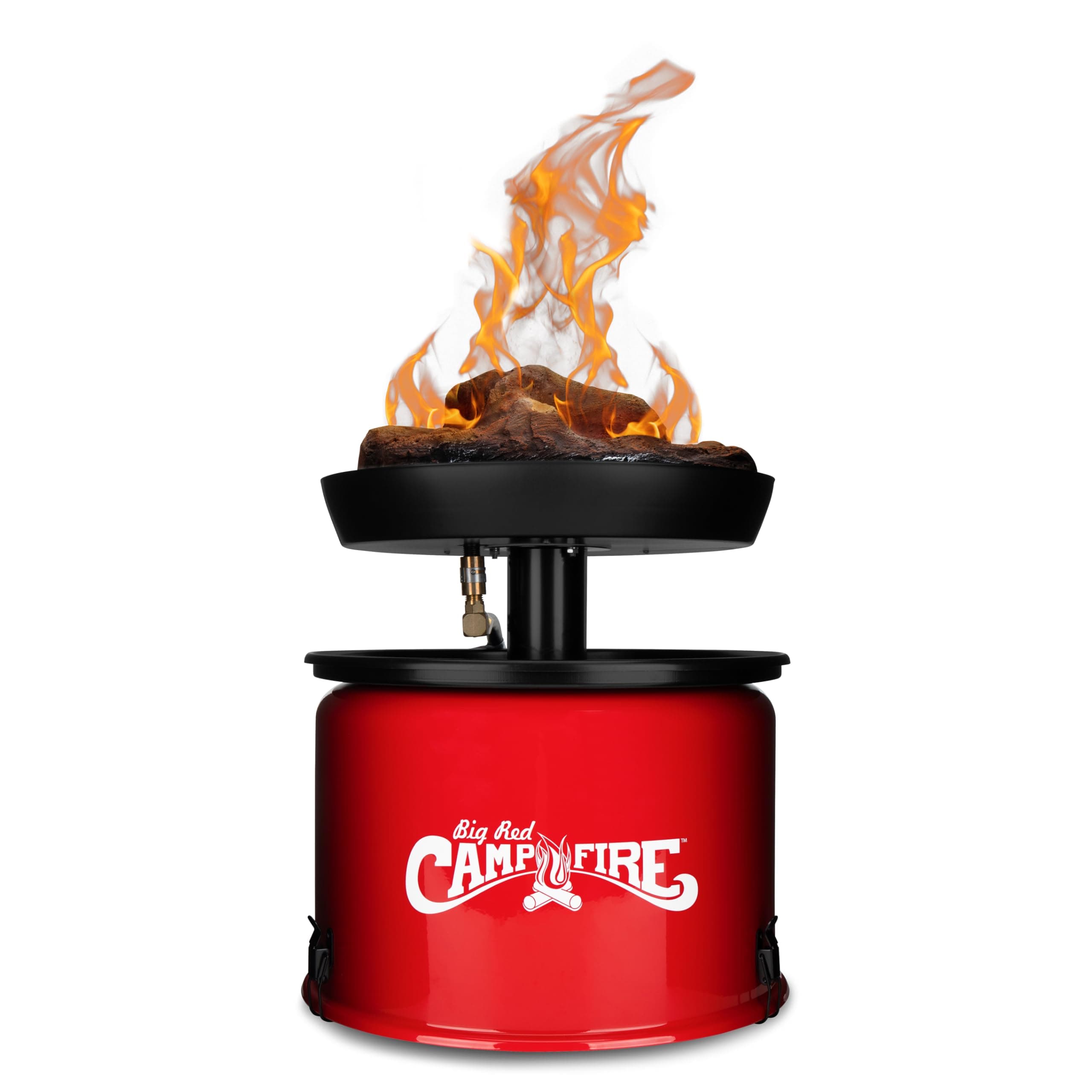Camco Olympian Big Red Portable Propane Campfire | 13.25" Fire Bowl, 65,000 BTU