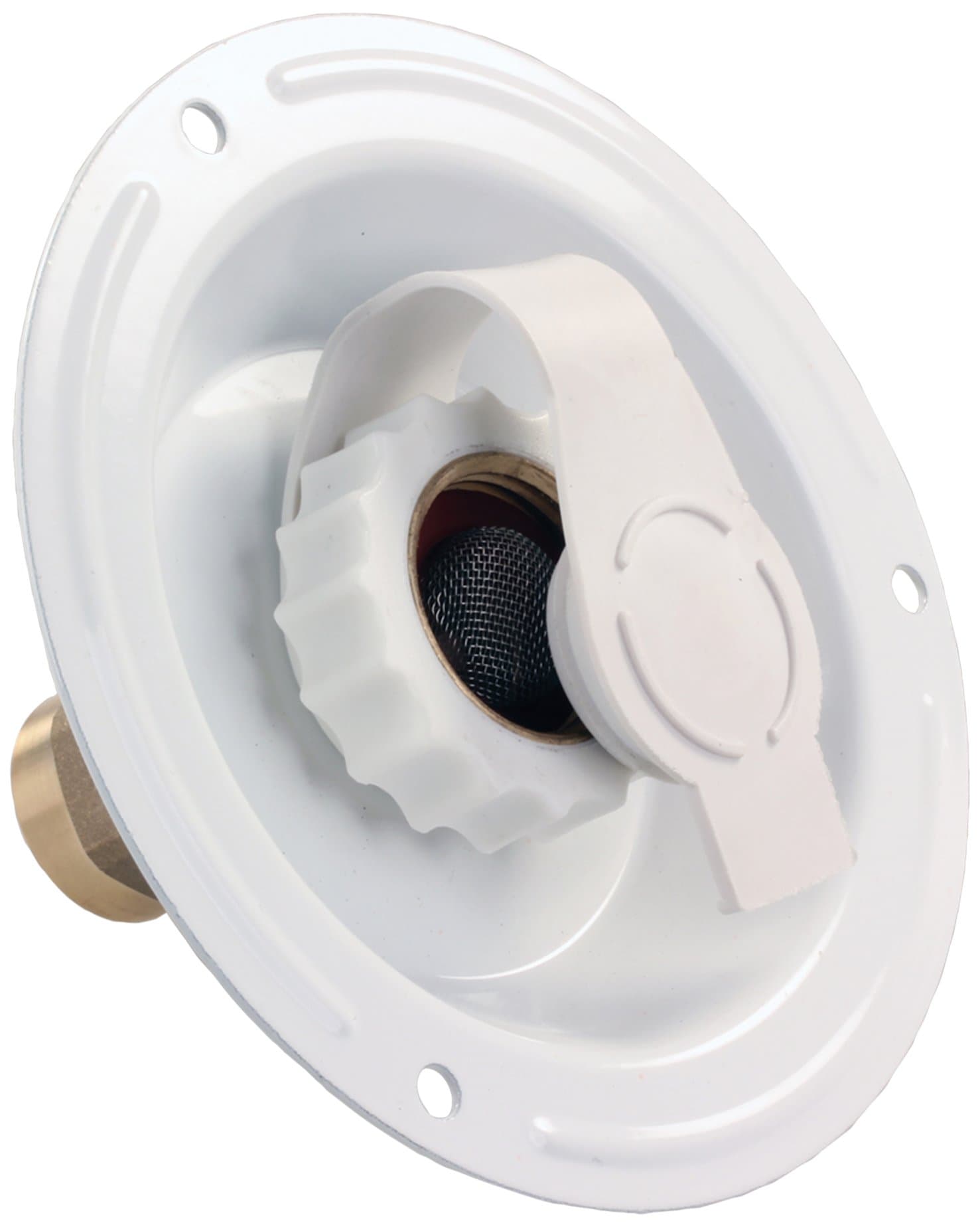 City Water Dish | 1/2" FPT Inlet with Check Valve, Polar White