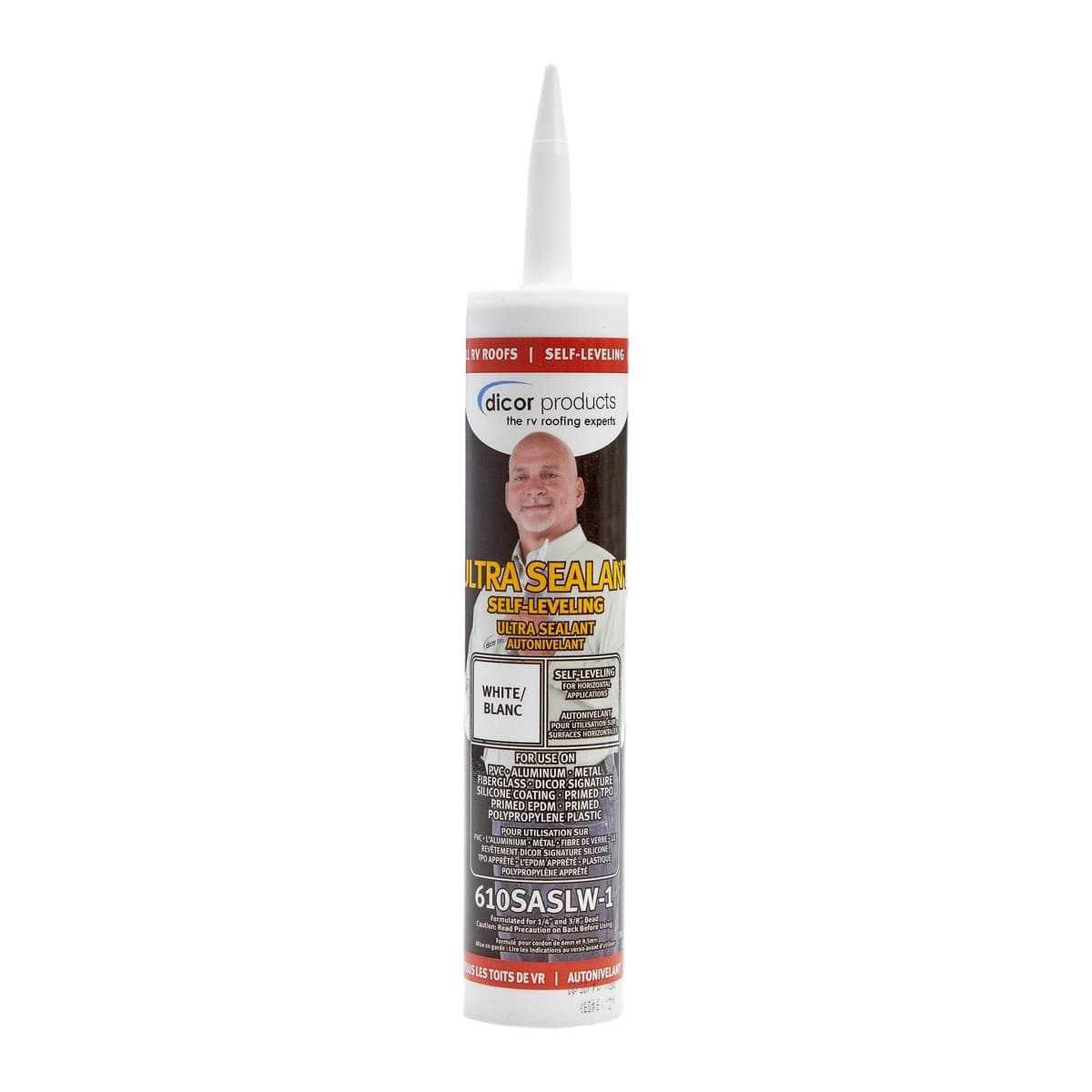 Dicor Self-Leveling Ultra Sealant | White, 10.1 oz