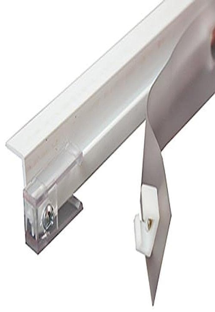 RV Designer Ceiling-Mount Curtain Track Kit | 45" Track with End Caps