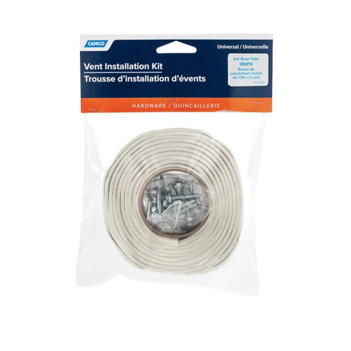 Camco Universal Vent Installation Kit with Butyl Tape | 3/4" x 8 ft