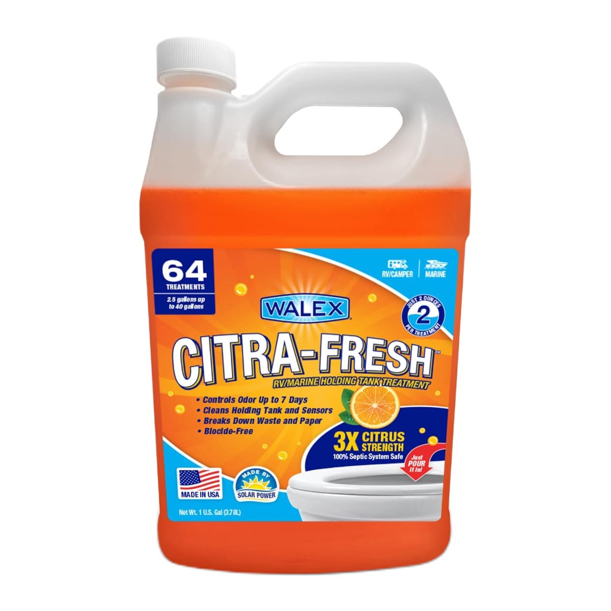 Walex Citra-Fresh Liquid RV Holding Tank Treatment, Citrus