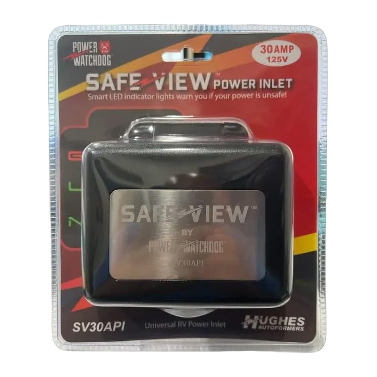 Hughes Power Watchdog SafeView Smart RV Power Inlet | 30 Amp, Black