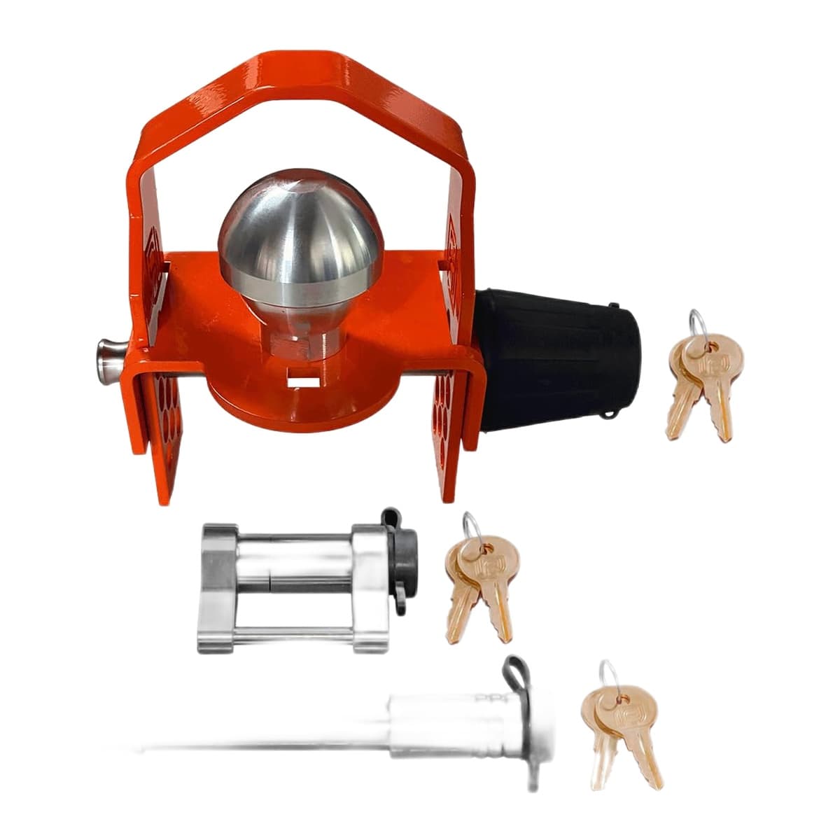 InfiniteRule 3-Pack Keyed-Alike Trailer Coupler Lock Set