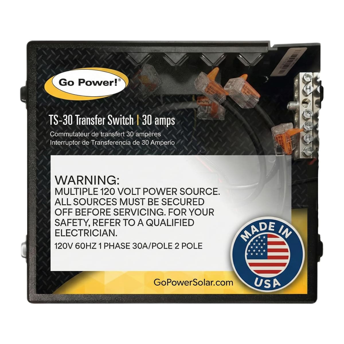 Go Power! TS-30 30A Automatic Transfer Switch