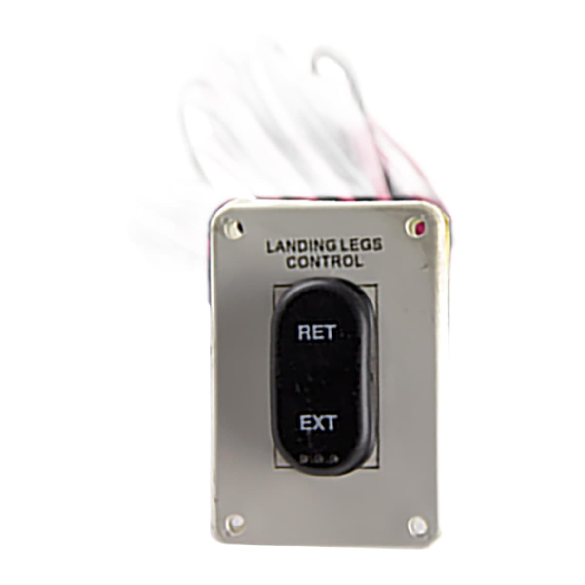 Lippert Power Landing Gear IP-Rated Switch with Plate & Wiring Harness, White