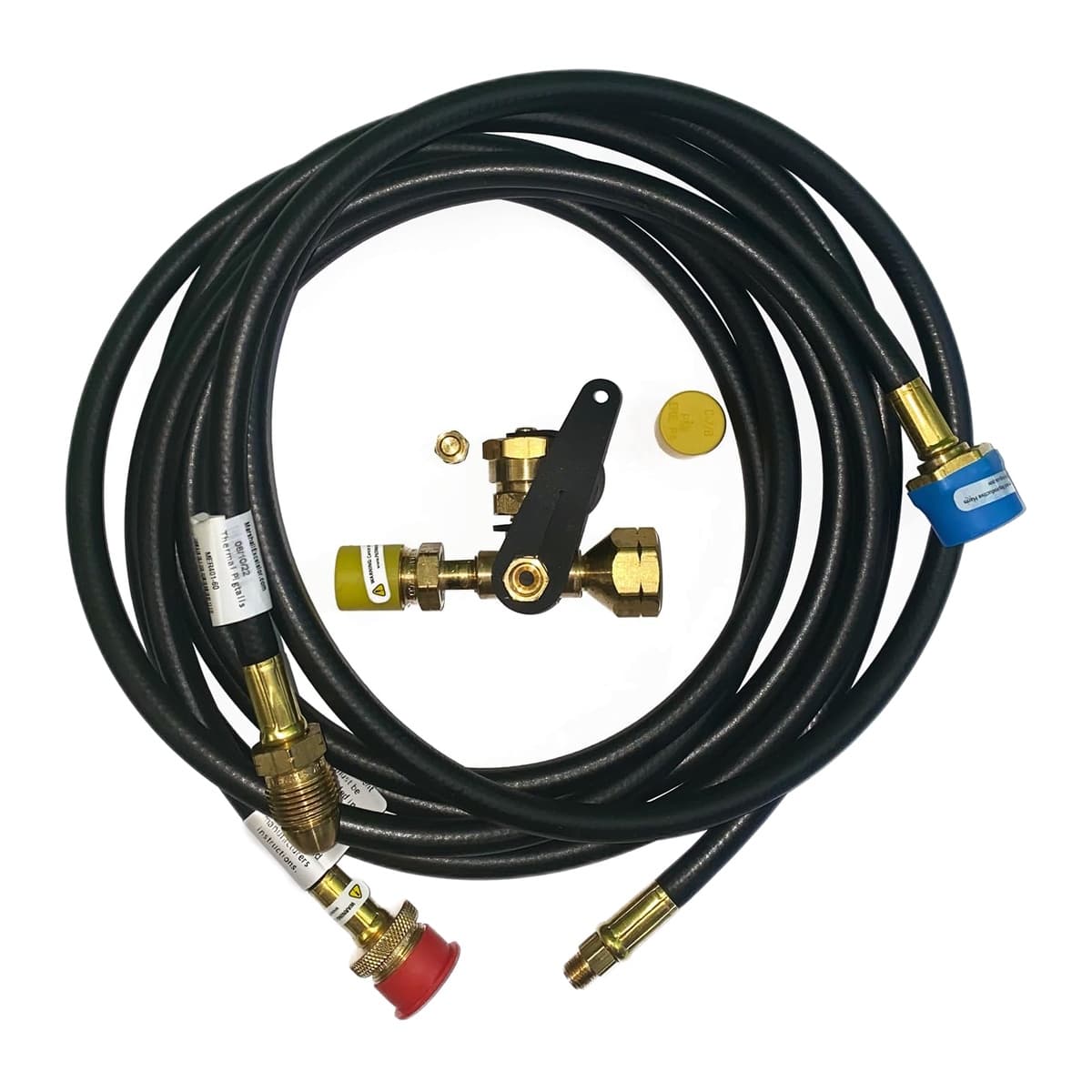 Traveler's Choice Stay-Longer Plus Propane Adapter Kit | 12' Hose, 4-Port