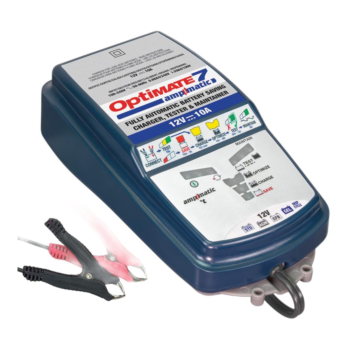 OptiMate 7 Ampmatic 12V 10A Charger, Tester & Maintainer