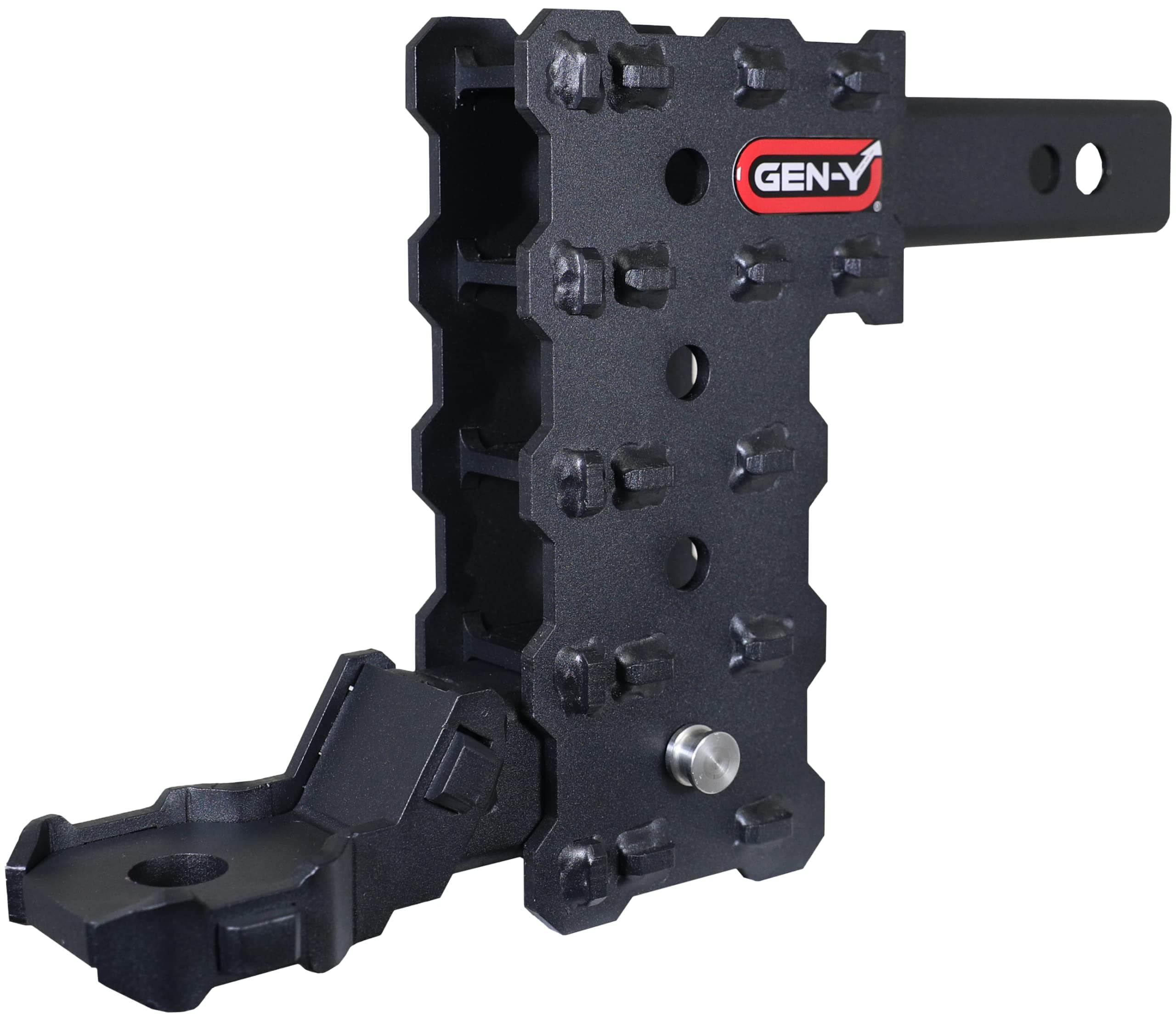 Gen-Y Phantom-X Adjustable Drop Hitch with Platinum Ball Mount | 2in Shank, 7in Drop, 7,000 LB