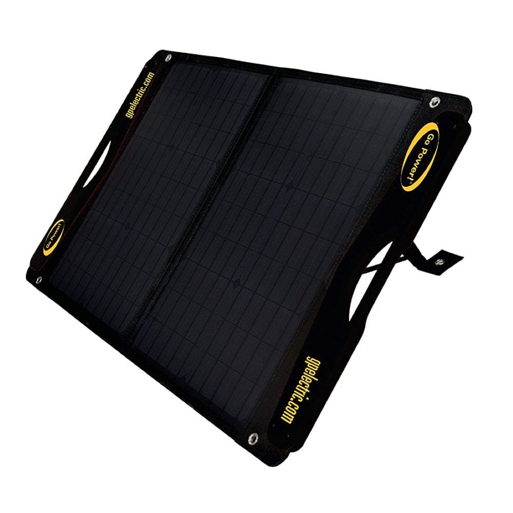 Go Power! DuraLite 100W Portable Solar Kit | Foldable Panel w/ 30A PWM Controller