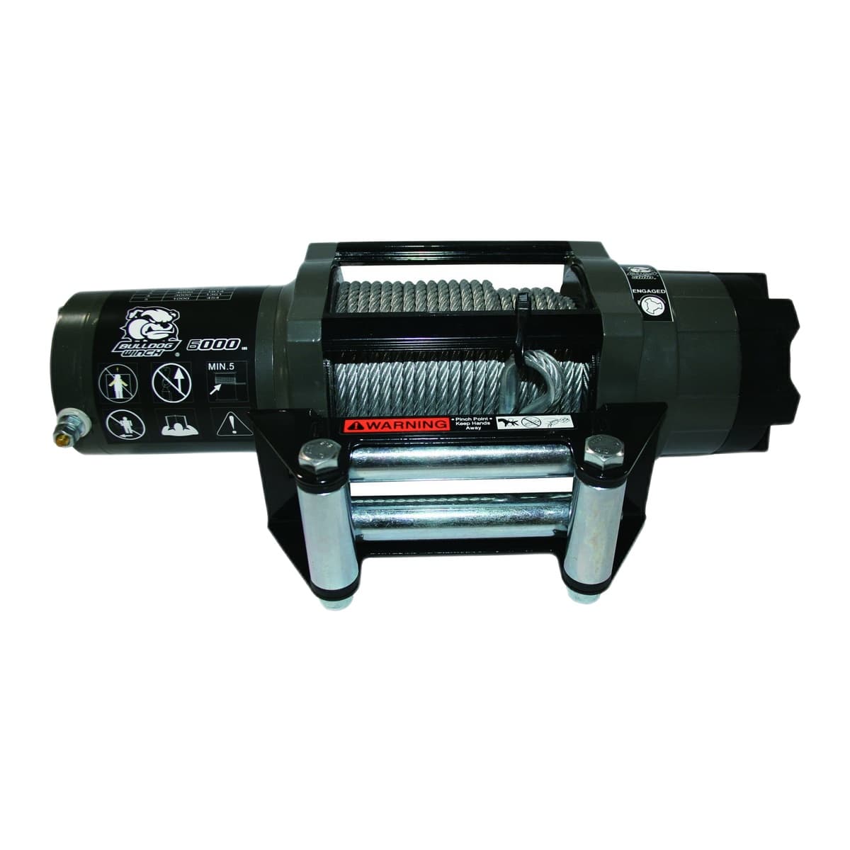 Bulldog Winch 6,000 lb Powersports Winch with Wire Rope