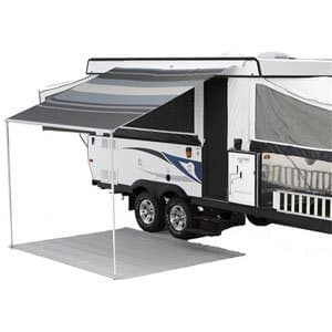 Carefree Campout Bag Awning | 9'10", Teal, Portable Pole-Mount Canopy