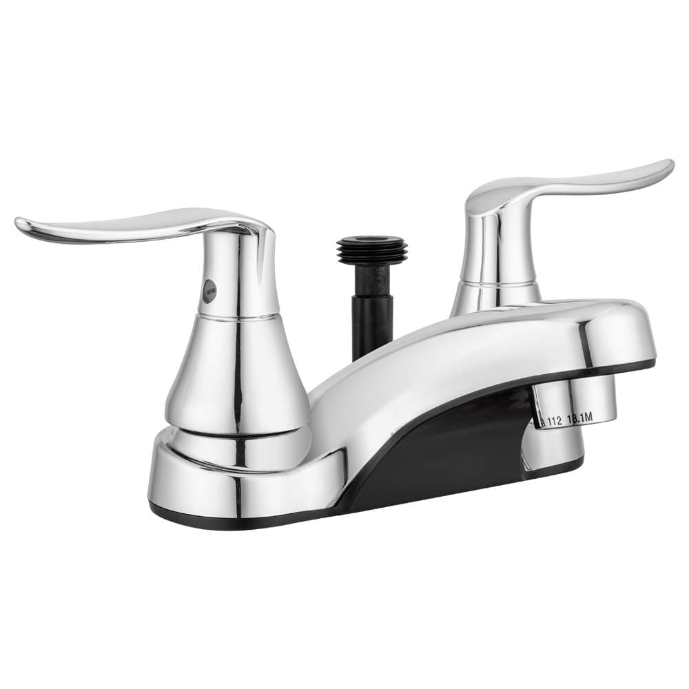 Dura Faucet RV Bathroom Sink Faucet with Shower Diverter | Chrome, Winged Levers