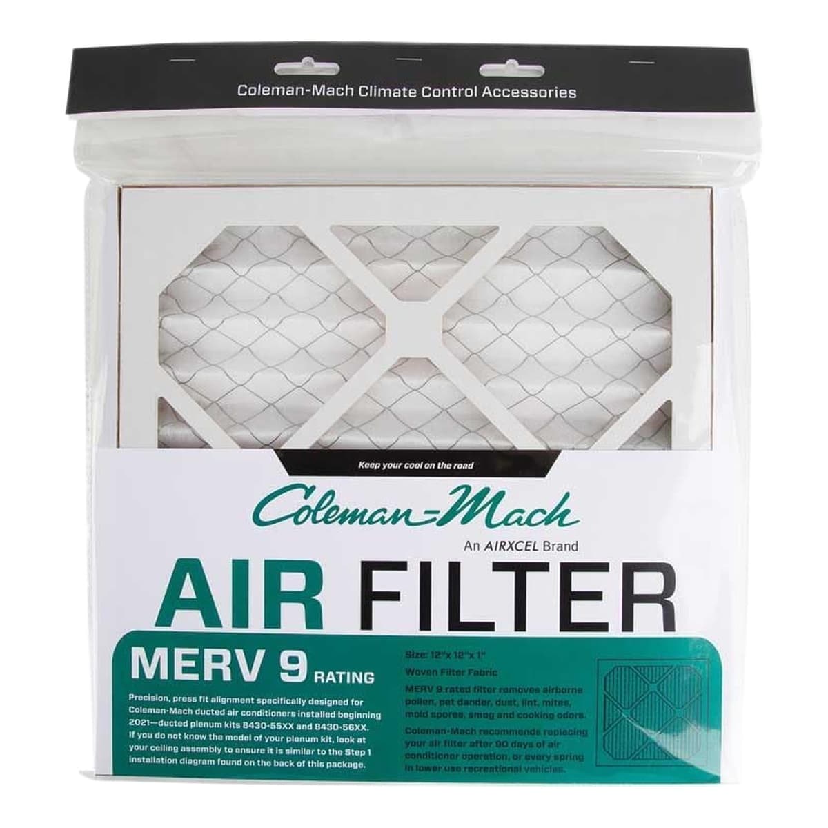 Coleman-Mach MERV 10 RV A/C Air Filter | 12" x 12", Ducted