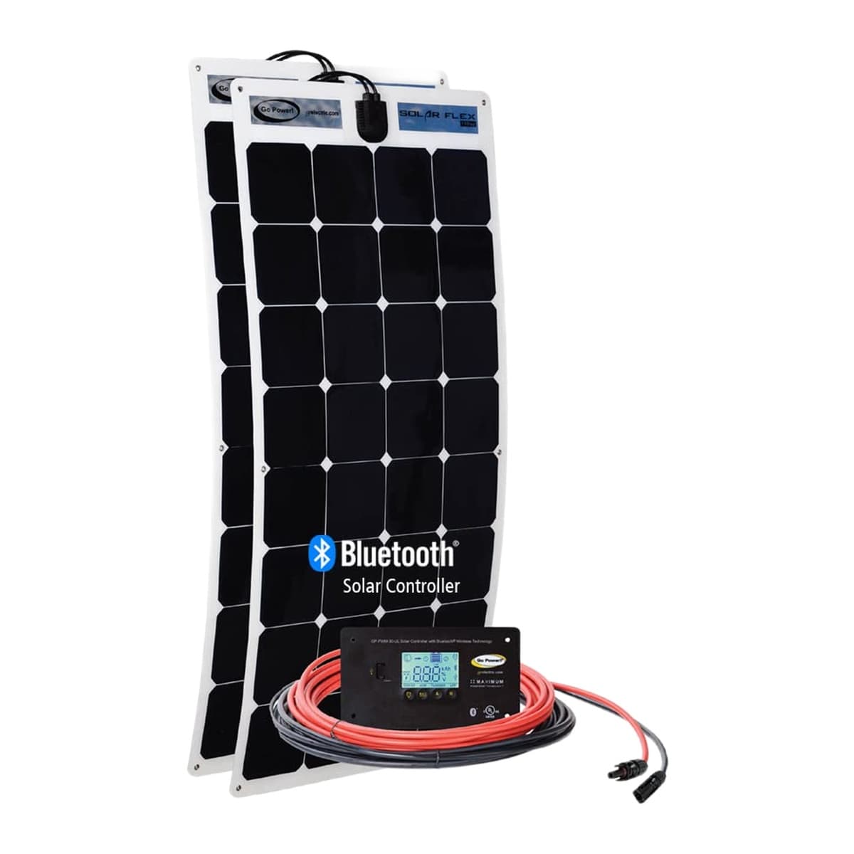 Go Power! Solar Flex Solar Kit | Flexible Mono, 30A Controller