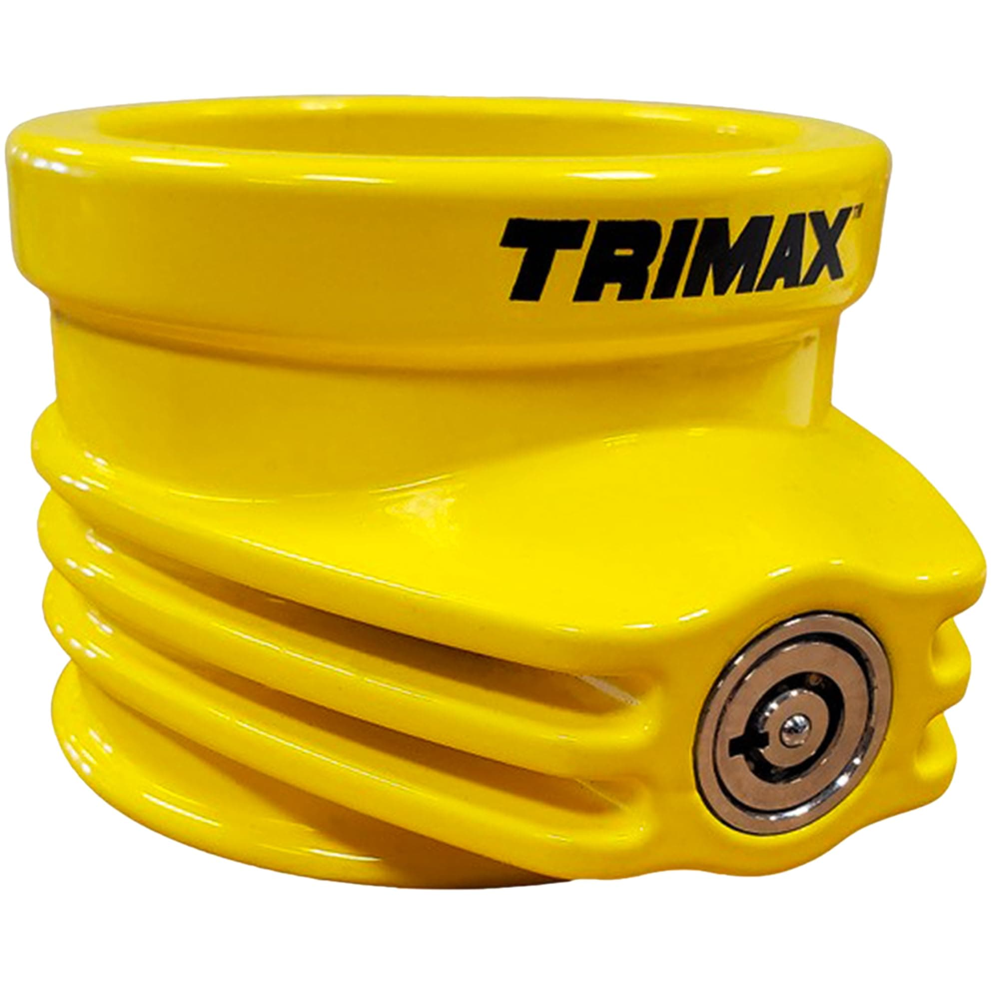 Trimax 5th Wheel King Pin Lock | Aluminum Alloy, Weatherproof Yellow Powder Coat