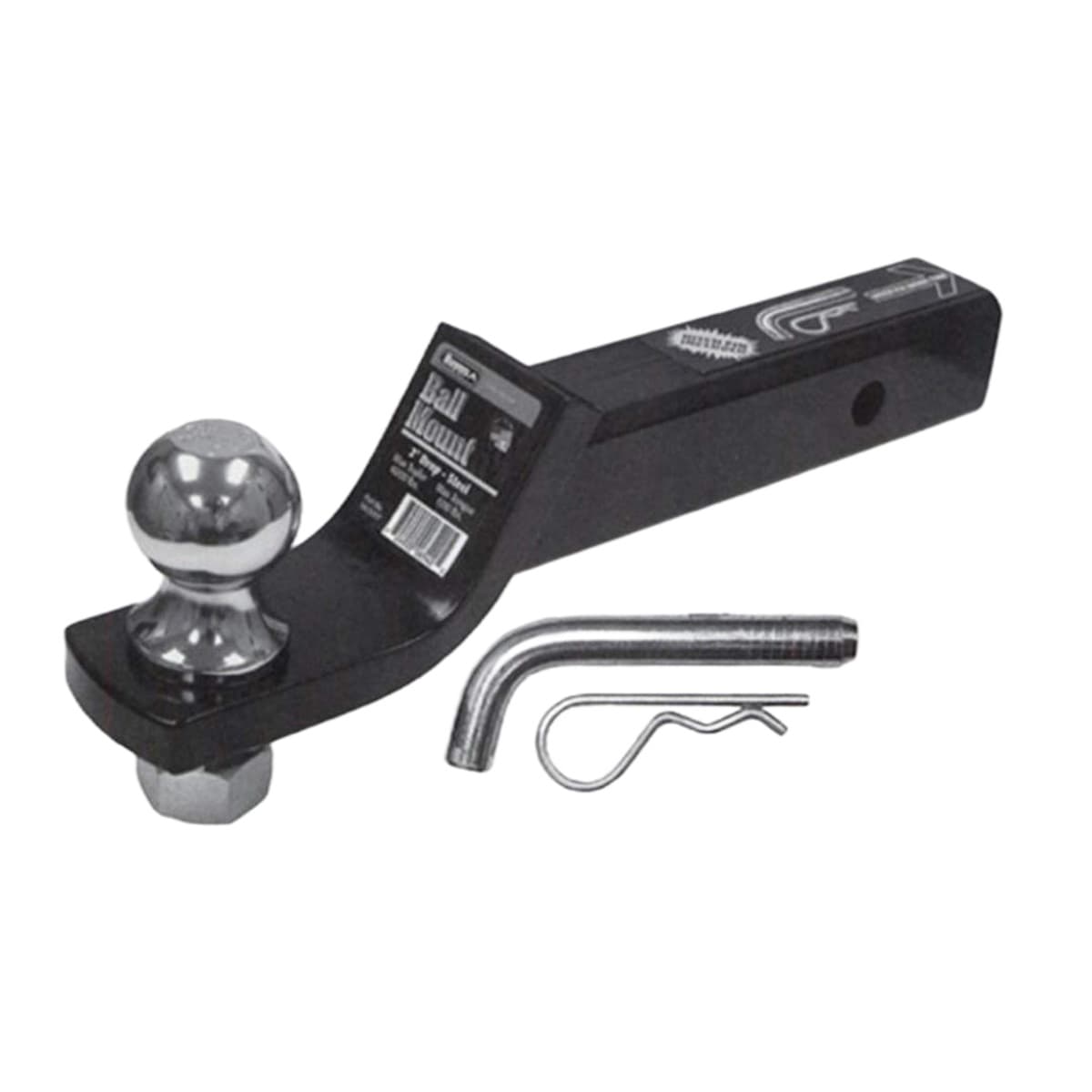 Buyers Products 2" Ball Mount Kit with Chrome Ball, Pin & Clip