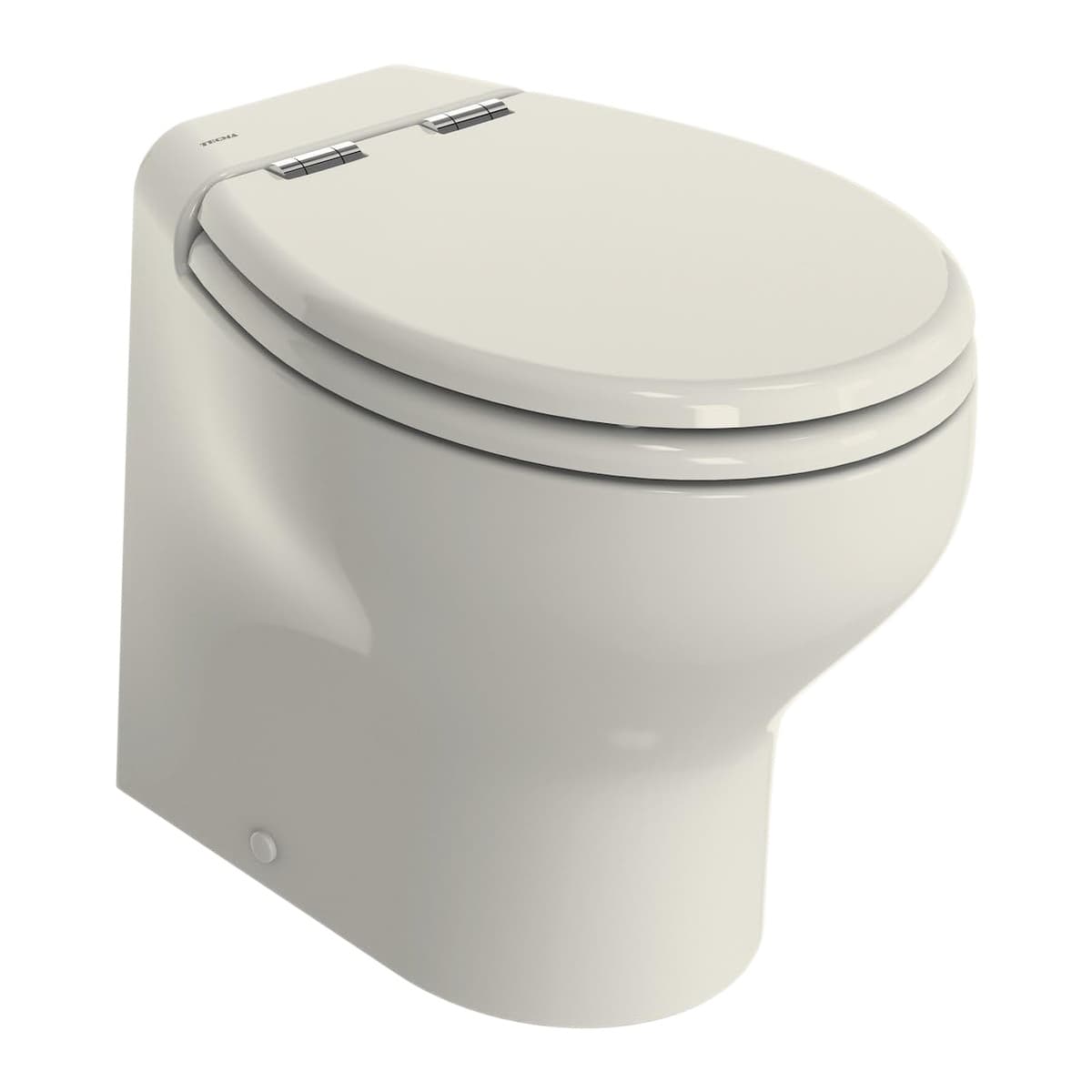 Thetford Tecma Silence Plus 2G 12V High-Profile Toilet with Wall Switch, Bone