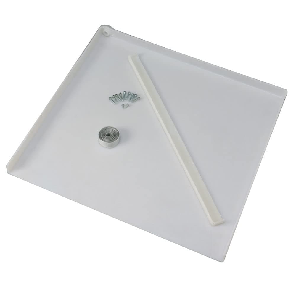 Splendide Drain-A-Way Washer Pan | 24" x 22.5", White