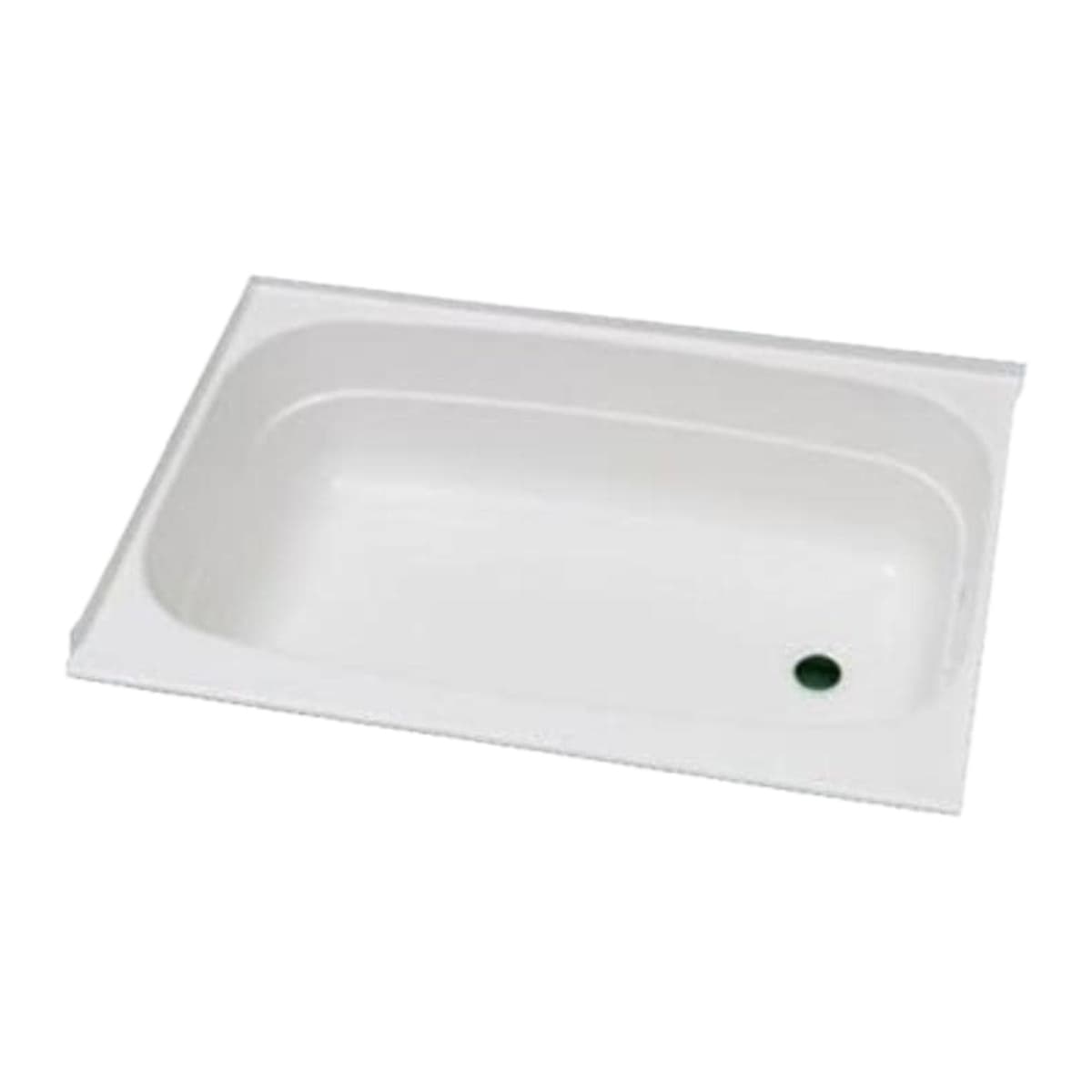 Specialty Recreation RV Bathtub | 24" x 36", Right-Hand Drain, White