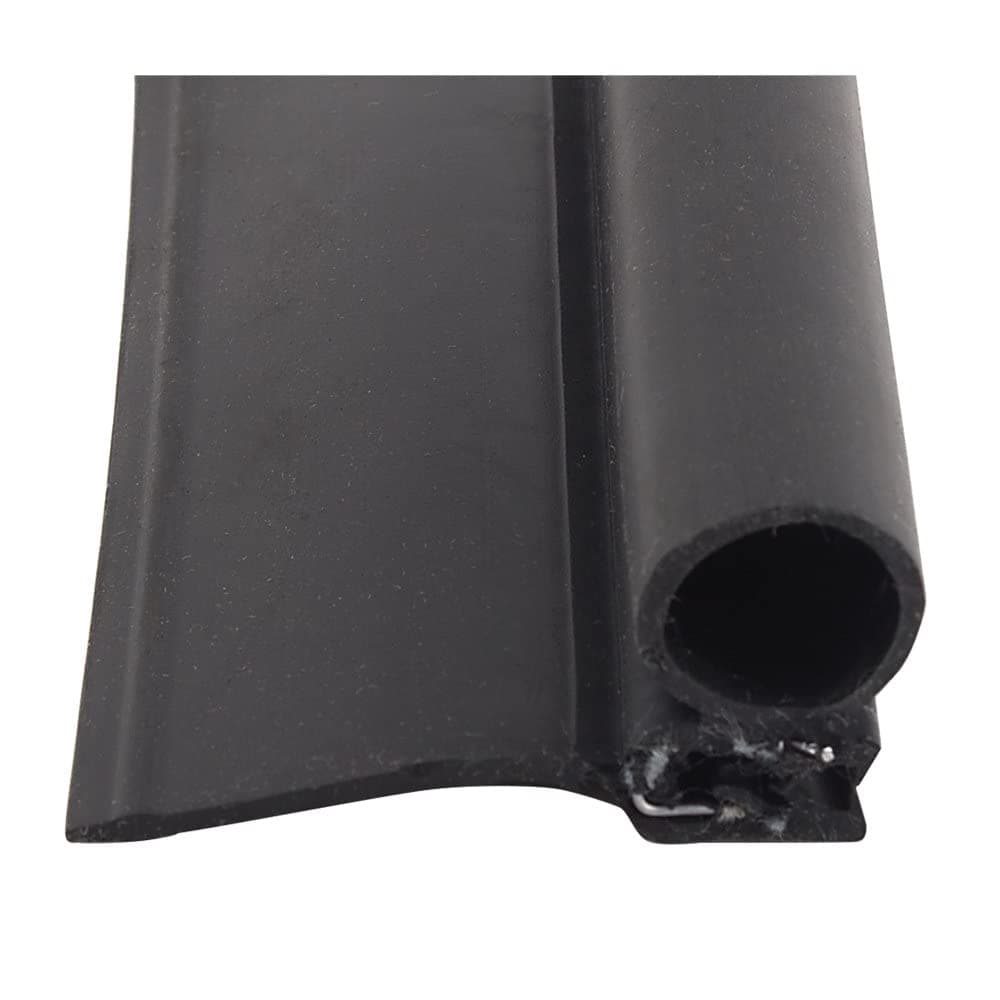 AP Products Clip-On Bulb Seal with Wiper | Black, 1-1/8" x 2-1/8" x 35 Ft