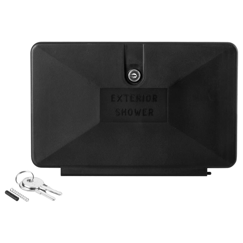 Dura Faucet DF-SA170-WT RV Exterior Shower Box Kit | Lockable, White