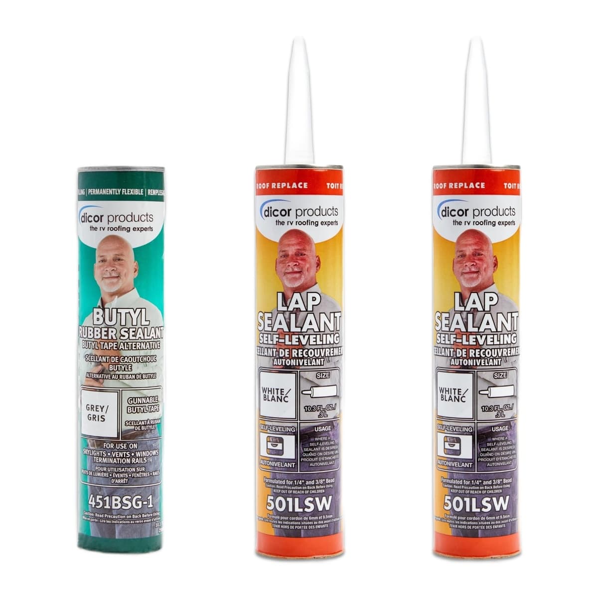 Dicor Seal-Tite Rooftop Accessory Install Kit | Butyl Tape + Lap Sealant