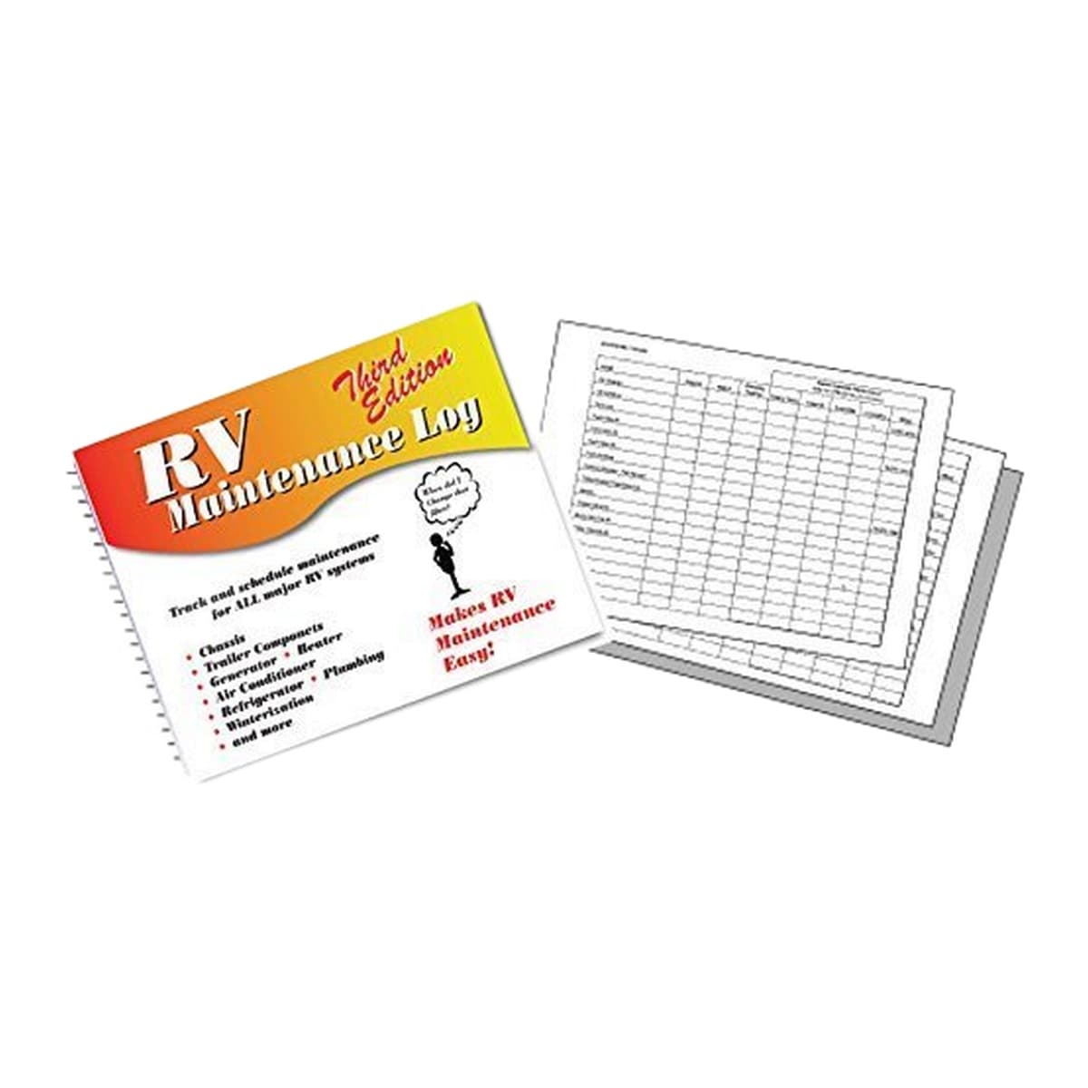 RV Designer RV Maintenance Log Book | B345