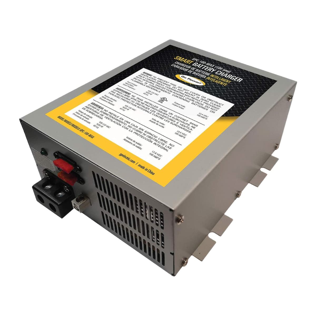 Go Power! GPC-100-MAX 100A Converter & Battery Charger, 12V