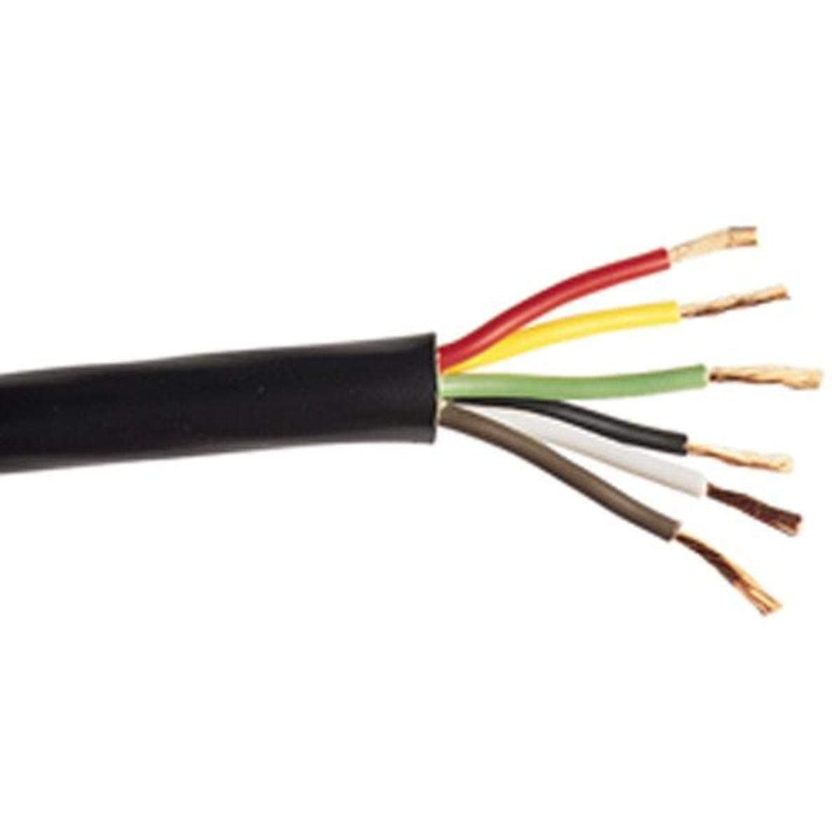 East Penn 7-Way Trailer Wiring Cable | 14 Gauge, 100 Ft, Color-Coded