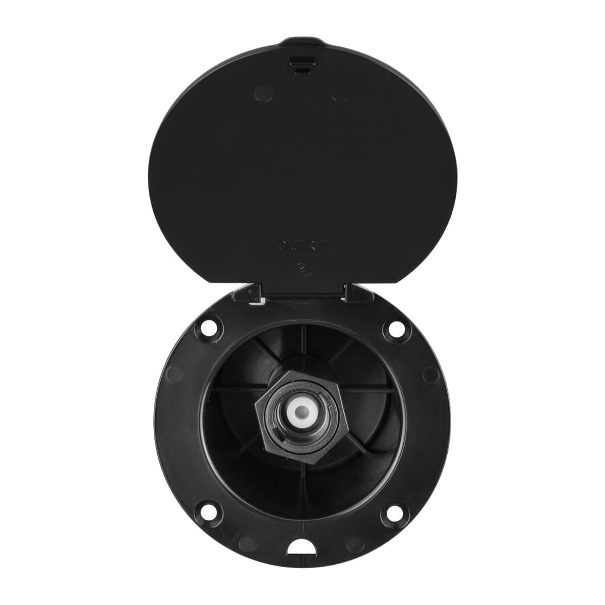 Dura Faucet RV Exterior Spray Dock Port | Black