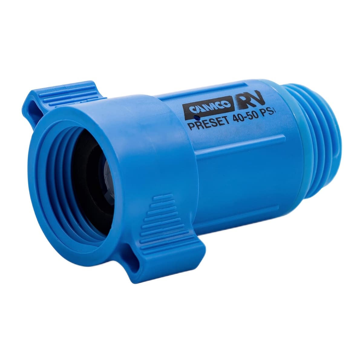 Camco RV Water Pressure Regulator | Lead-Free Plastic, 40–50 PSI