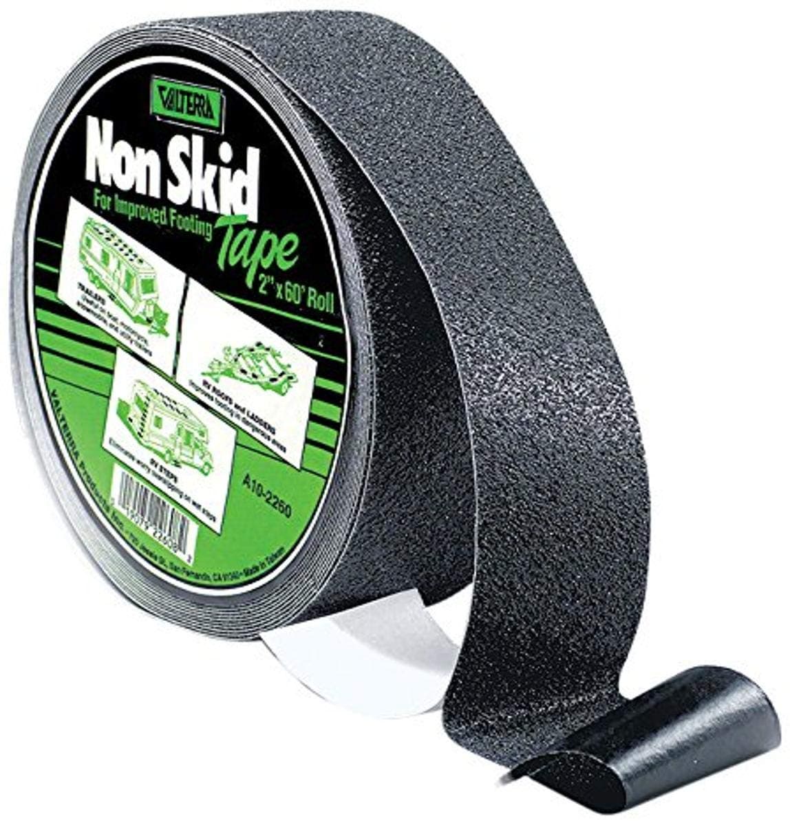 Valterra Non-Skid Grip Tape | 2" x 60', Black, Anti-Slip Adhesive