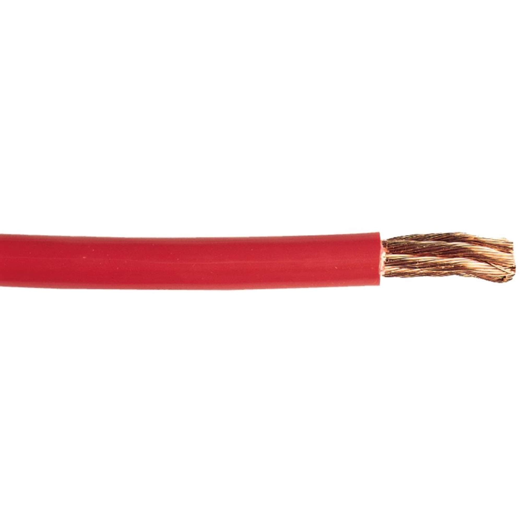 East Penn 4 Gauge Starter Cable | 100 ft Spool, Red